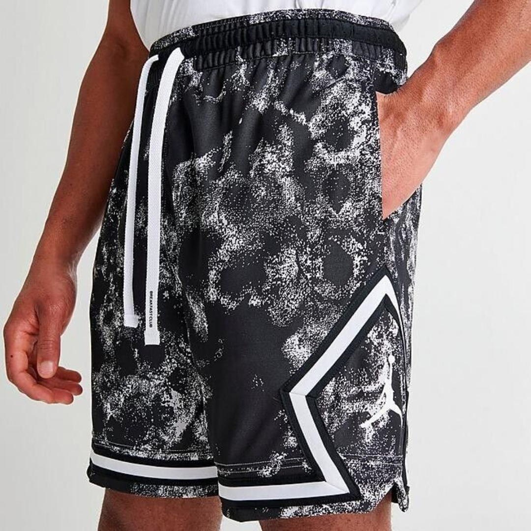 Air Jordan Diamond Basketball Shorts 'Black White'