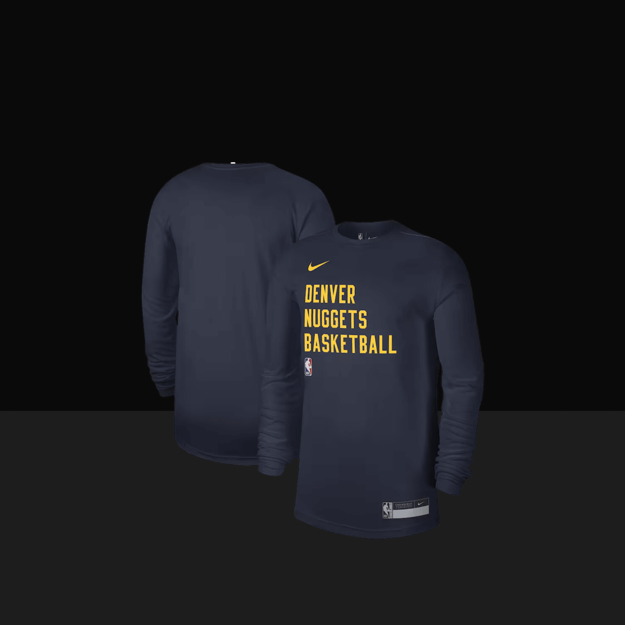 Denver Nuggets Essential Practice Long Sleeve T-Shirt - Basketb