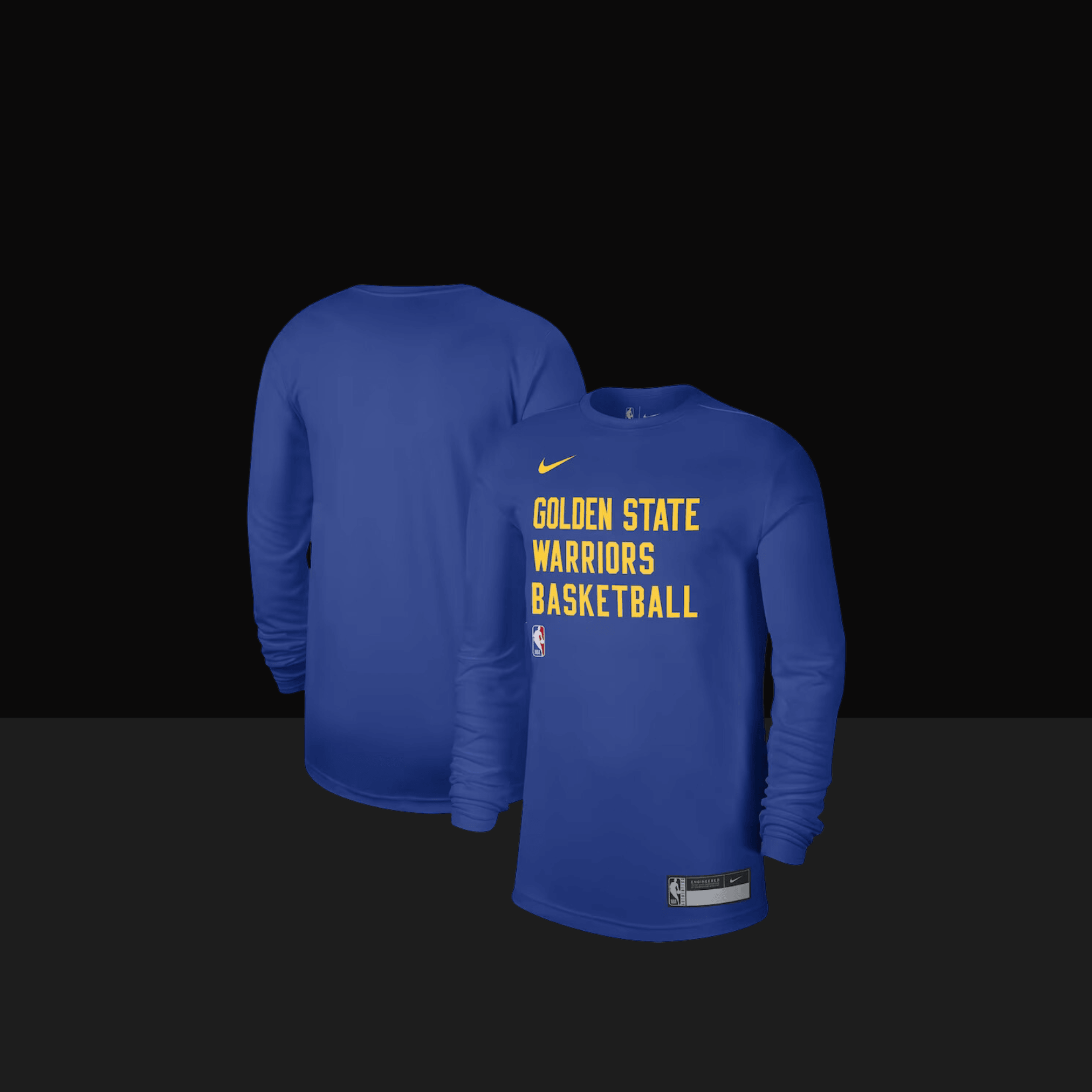 Golden State Warriors Essential Practice Long Sleeve T-Shirt - Basketb