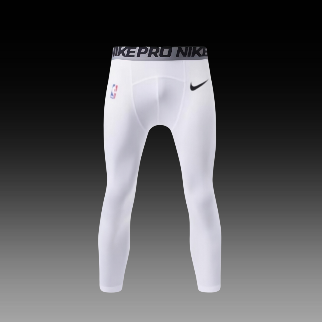 Nike NBA Elite PRO White Compression Pants