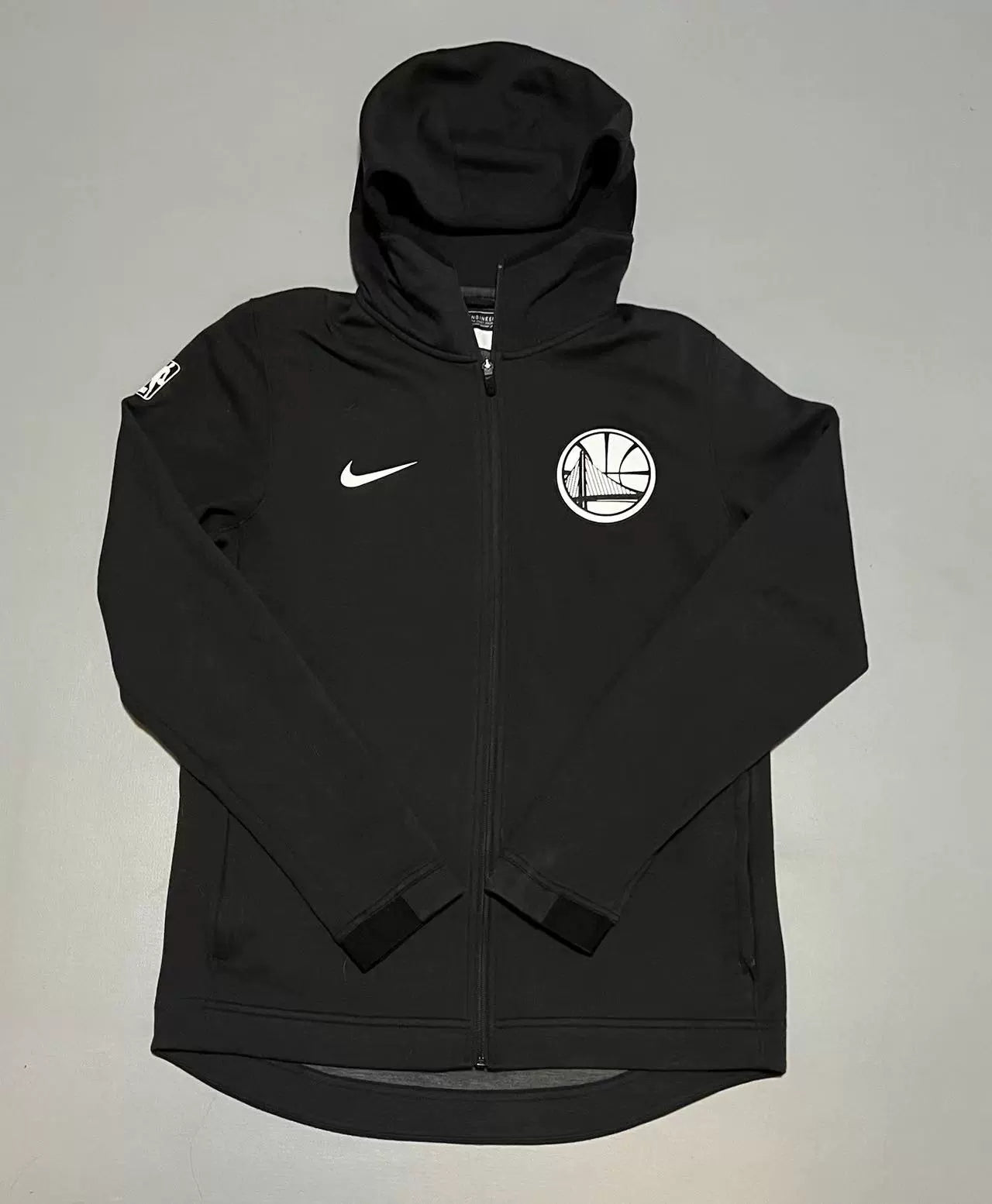 Nike Men's Golden State Warriors Player Edition GAME USED Warm Up Jacket - Black