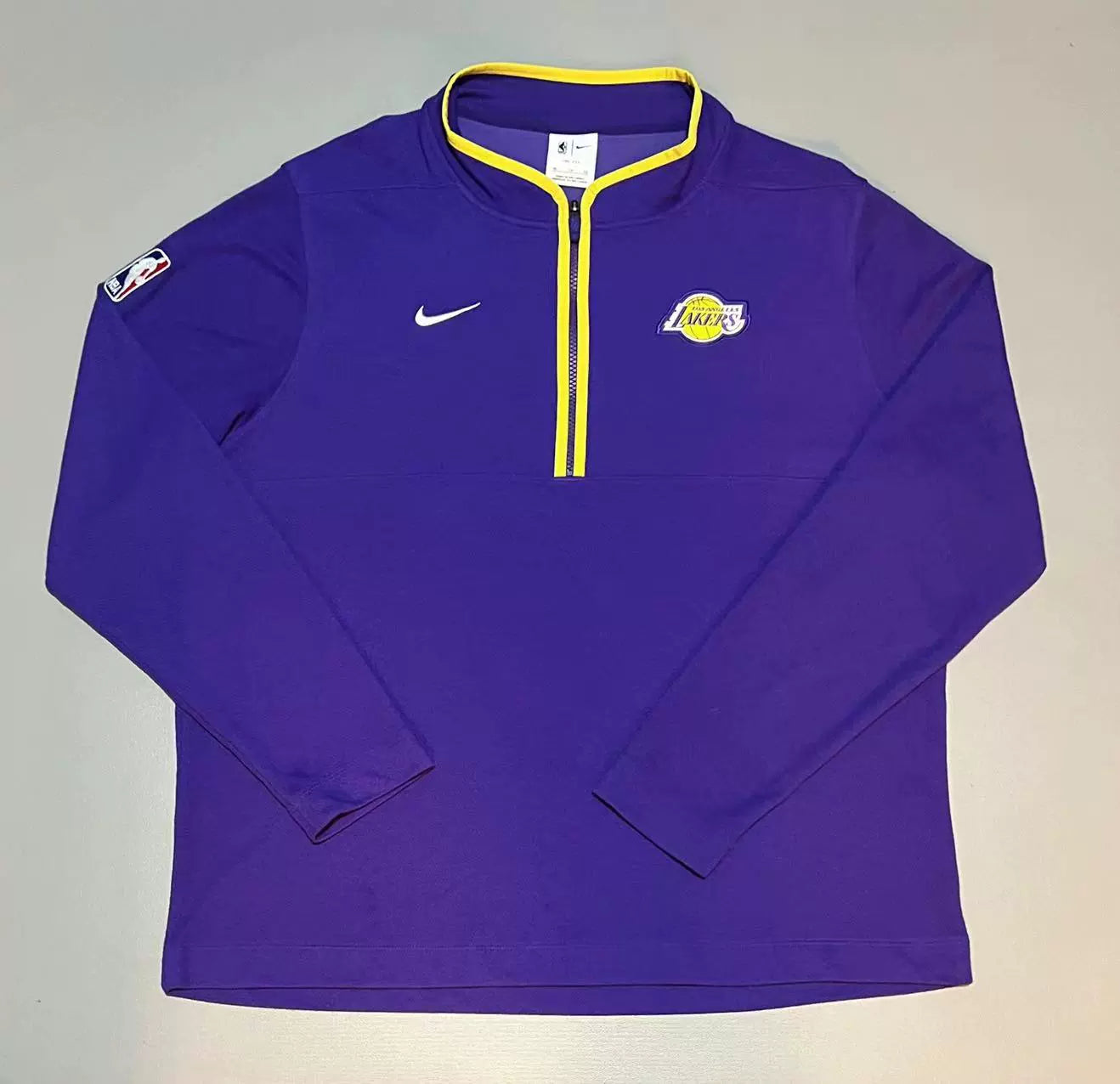 Men's Nike Purple Los Angeles Lakers Authentic Performance - Half-Zip Top [NO TAGS]