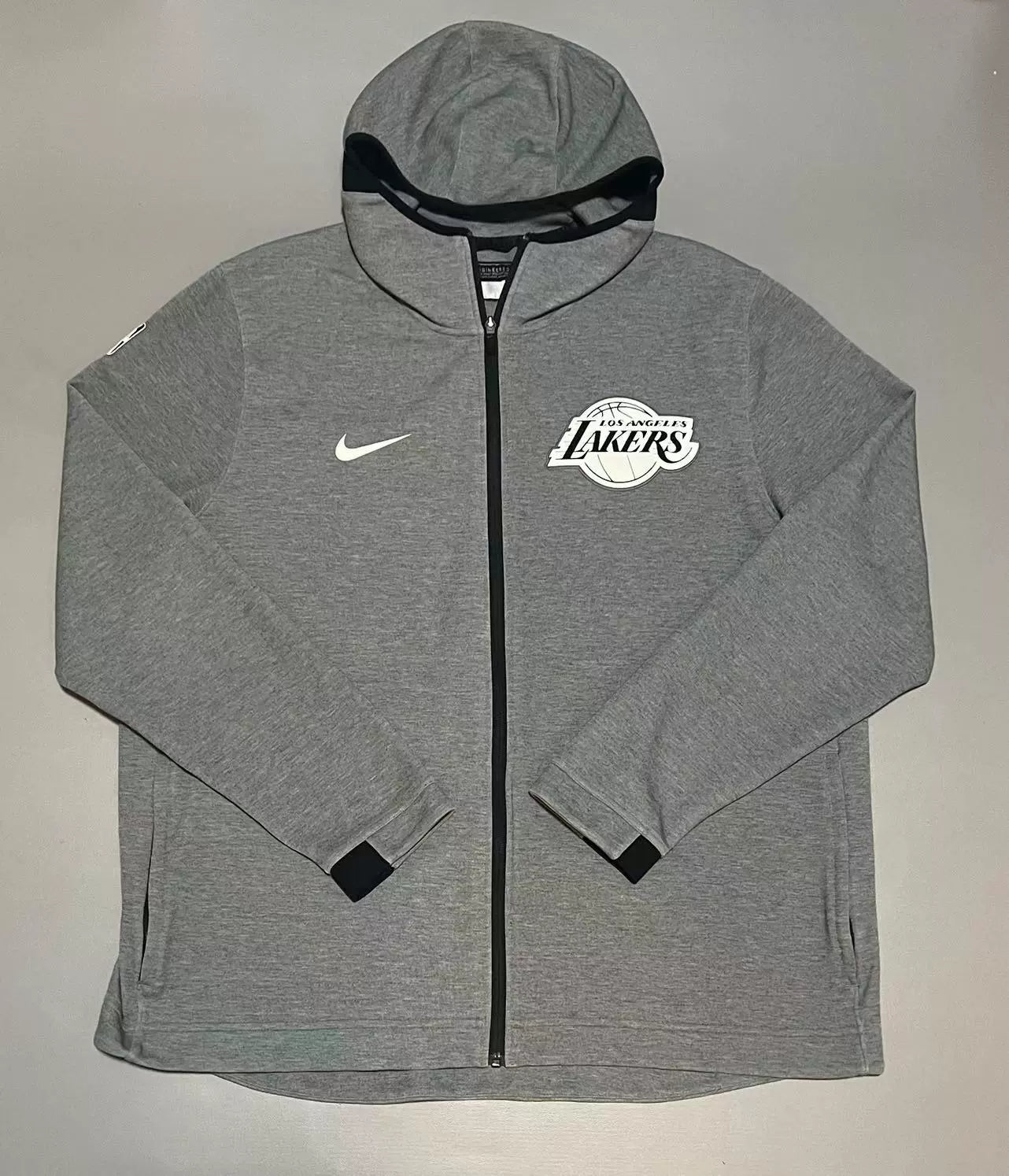 Nike Men's Los Angeles Lakers Player Edition GAME USED Warm Up Jacket - Grey