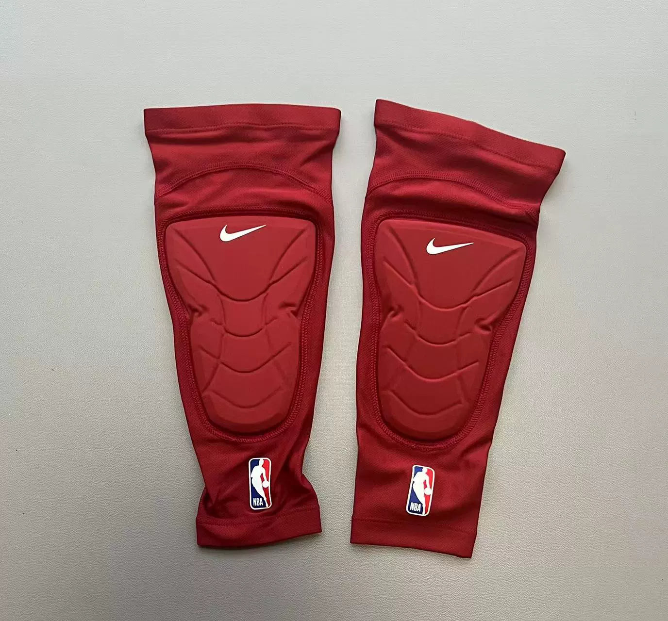 Nike NBA Issued Hyperstrong Padded Compression Knee Sleeves - Red