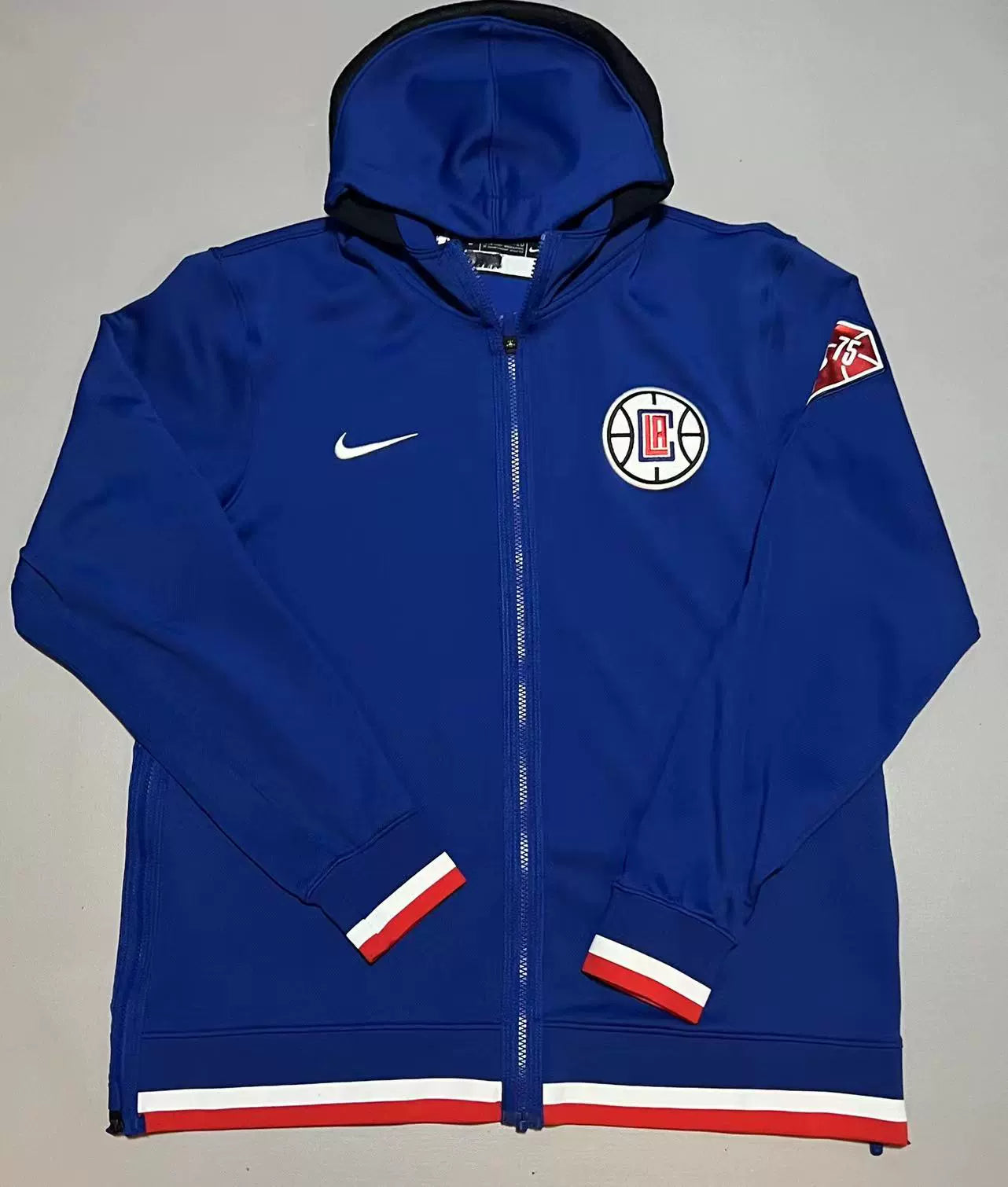 Nike Los Angeles Clippers GAME USED 75th Anniversary Showtime Full Zip Hoodie