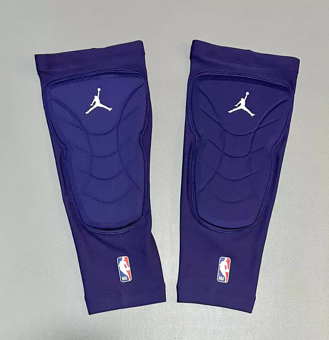 Jordan NBA Issued Hyperstrong Padded Compression Knee Sleeves - Purple