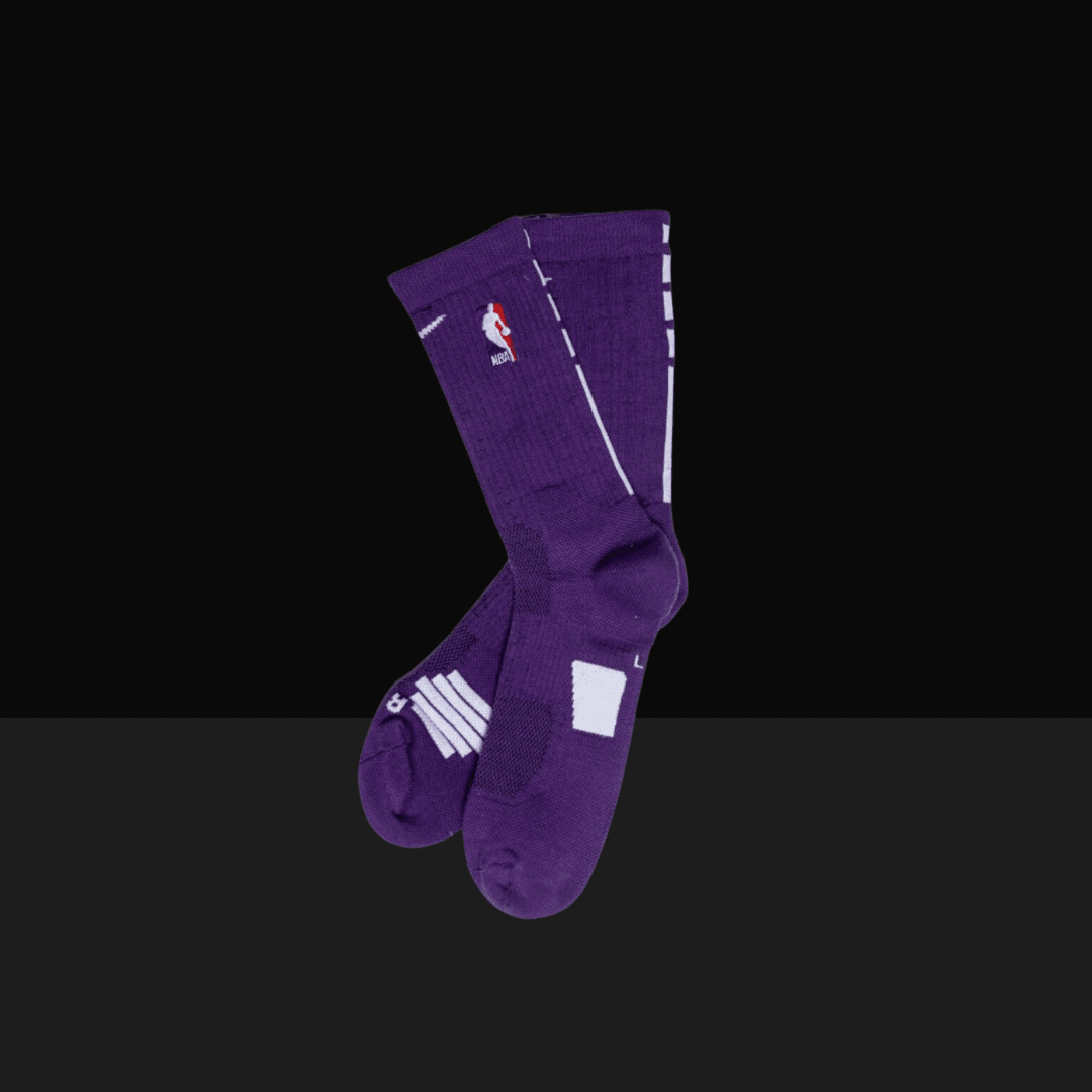 Nike NBA Elite Socks - Purple/White - Basketb