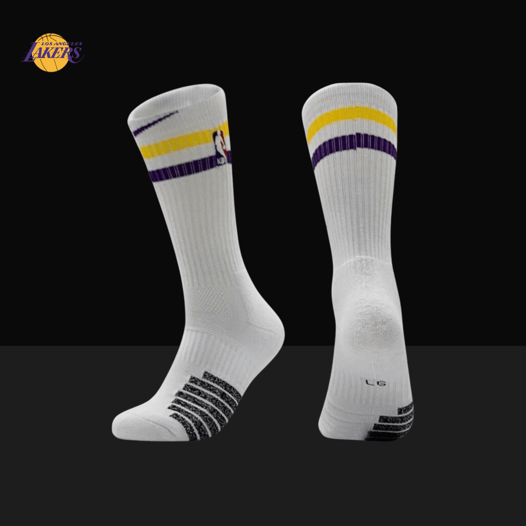 Nike NBA Elite Socks - Lakers City Edition 2017, On Feet