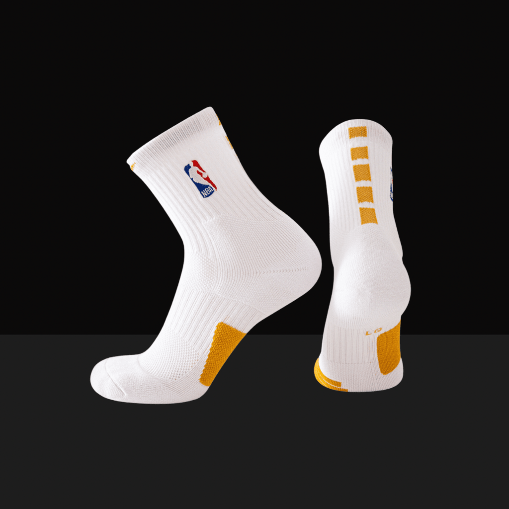 Chaussettes mi longues Nike NBA Elite Blanc Jaune