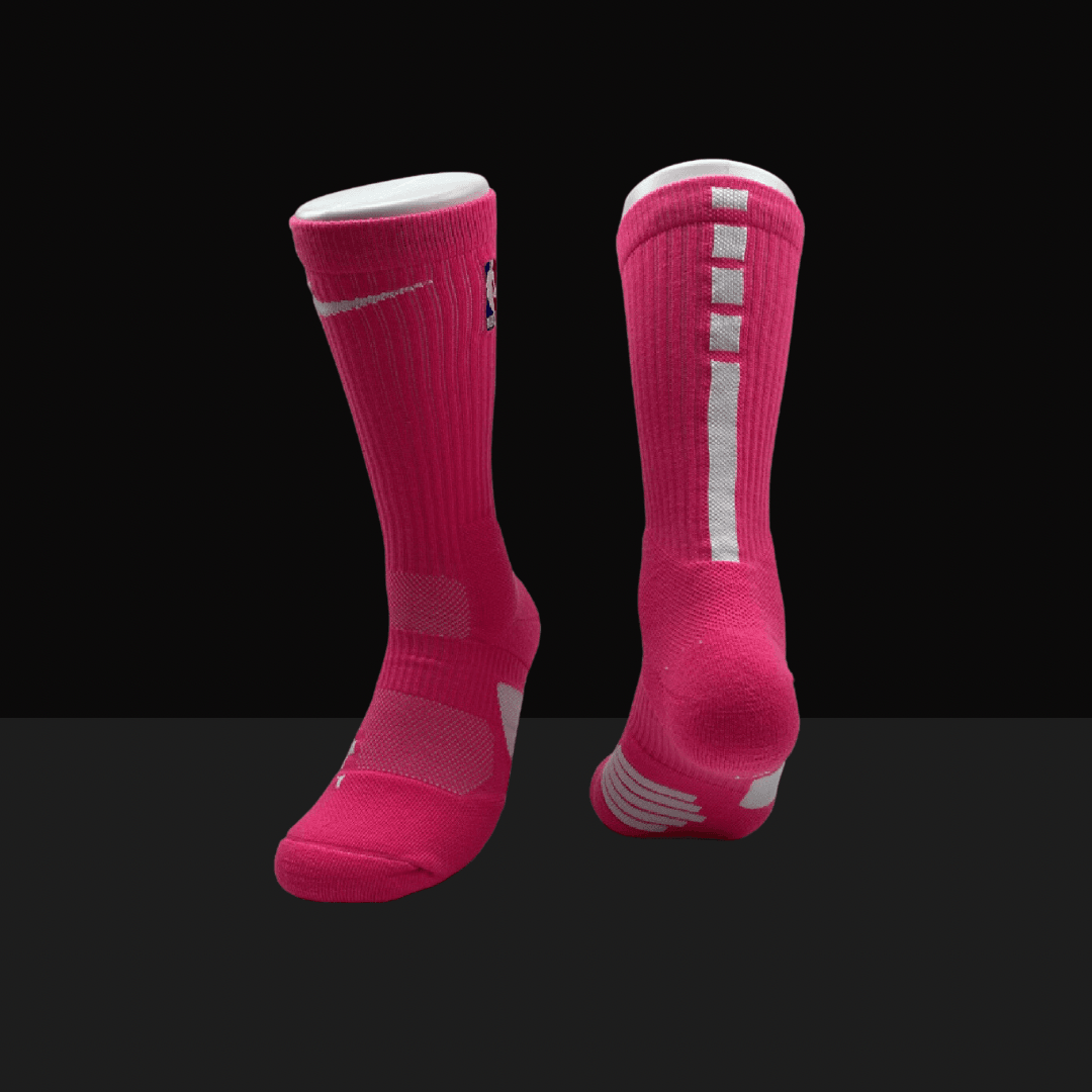 Nike NBA Elite Socks - Pink/White