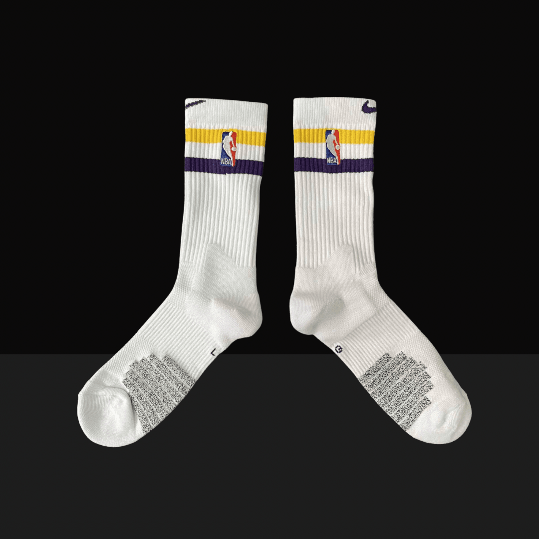 Nike NBA Elite Socks - Lakers City Edition 2017, On Feet